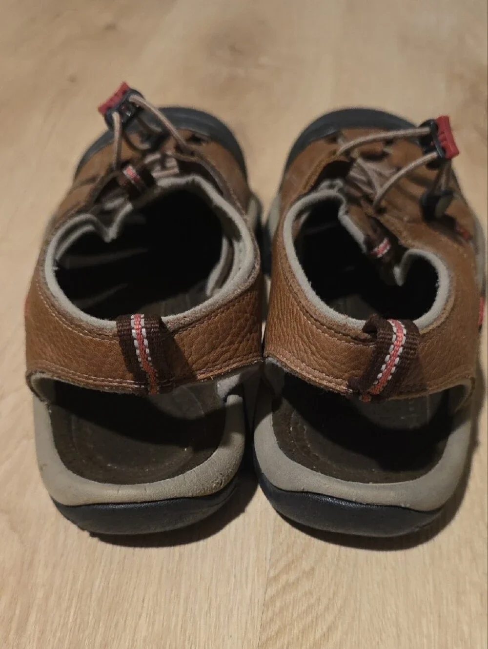 KEEN Newport Waterproof Leather Hiking Sandals Brown